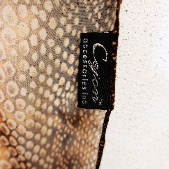 Cejon Scarf Womens Wrap Shawl Green Army Lizard Skin Rectangle Casual - Picture 2 of 8